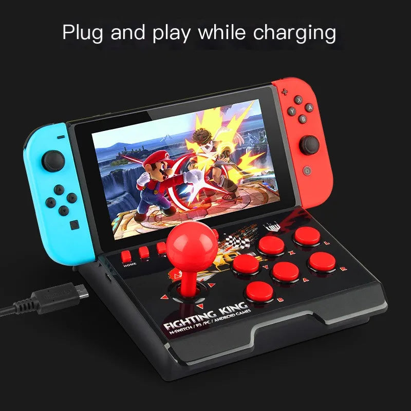 For Switch Action Fighting Game Joystick With Stand for Plug and Play Without Setting, Suitable for Games Street Fighter