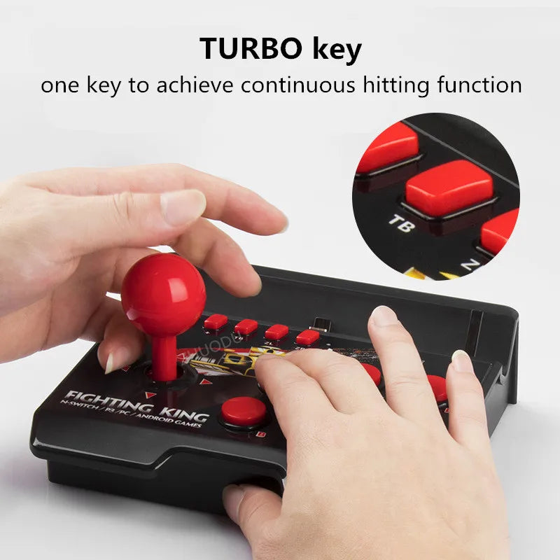 For Switch Action Fighting Game Joystick With Stand for Plug and Play Without Setting, Suitable for Games Street Fighter